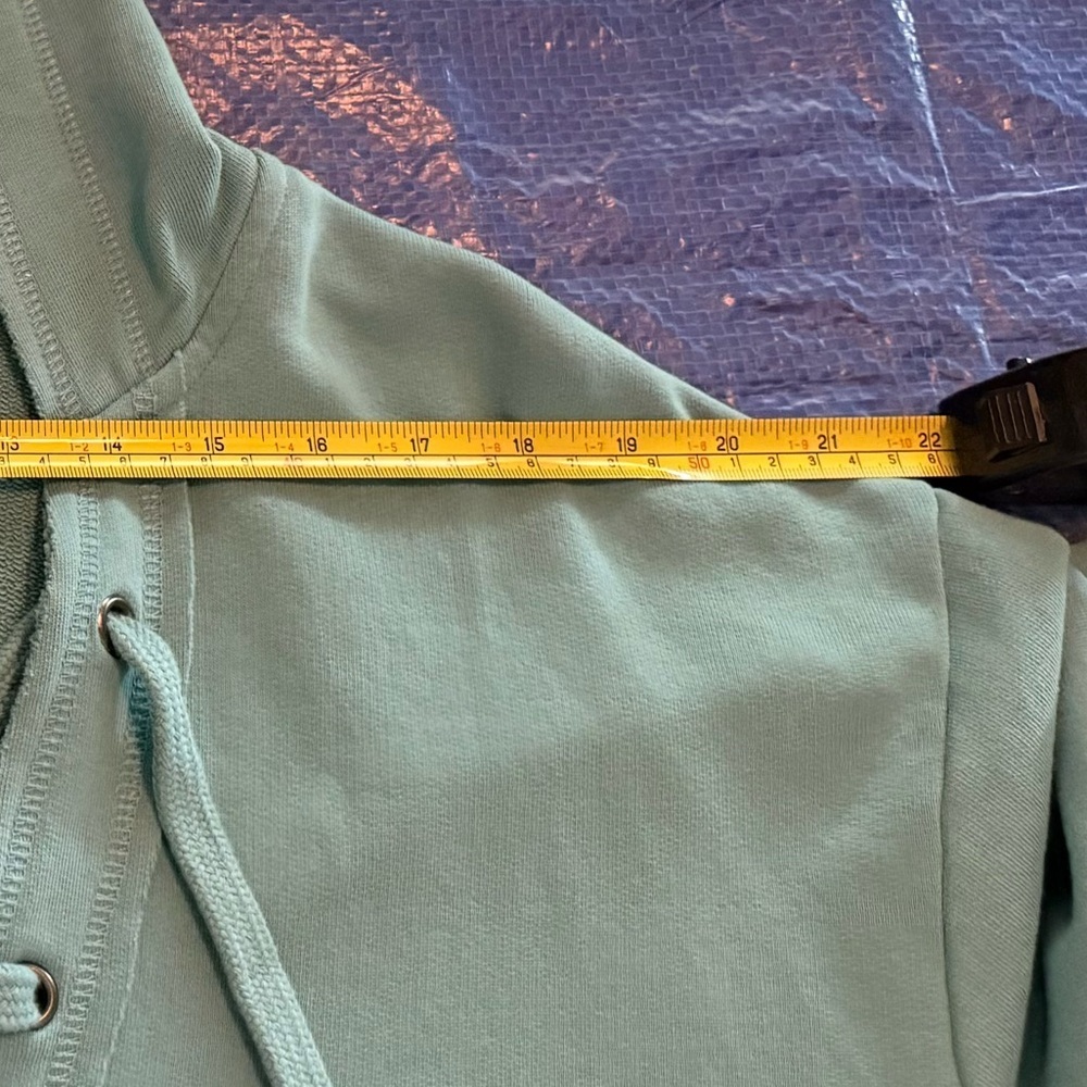 Jag Jeans Women's V-Neck Teal Hoodie Pullover - Picture 10 of 10